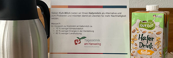 Aufsteller Hafermilch